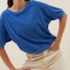 By bar neva slub top | queens blue* Tops & T-shirts